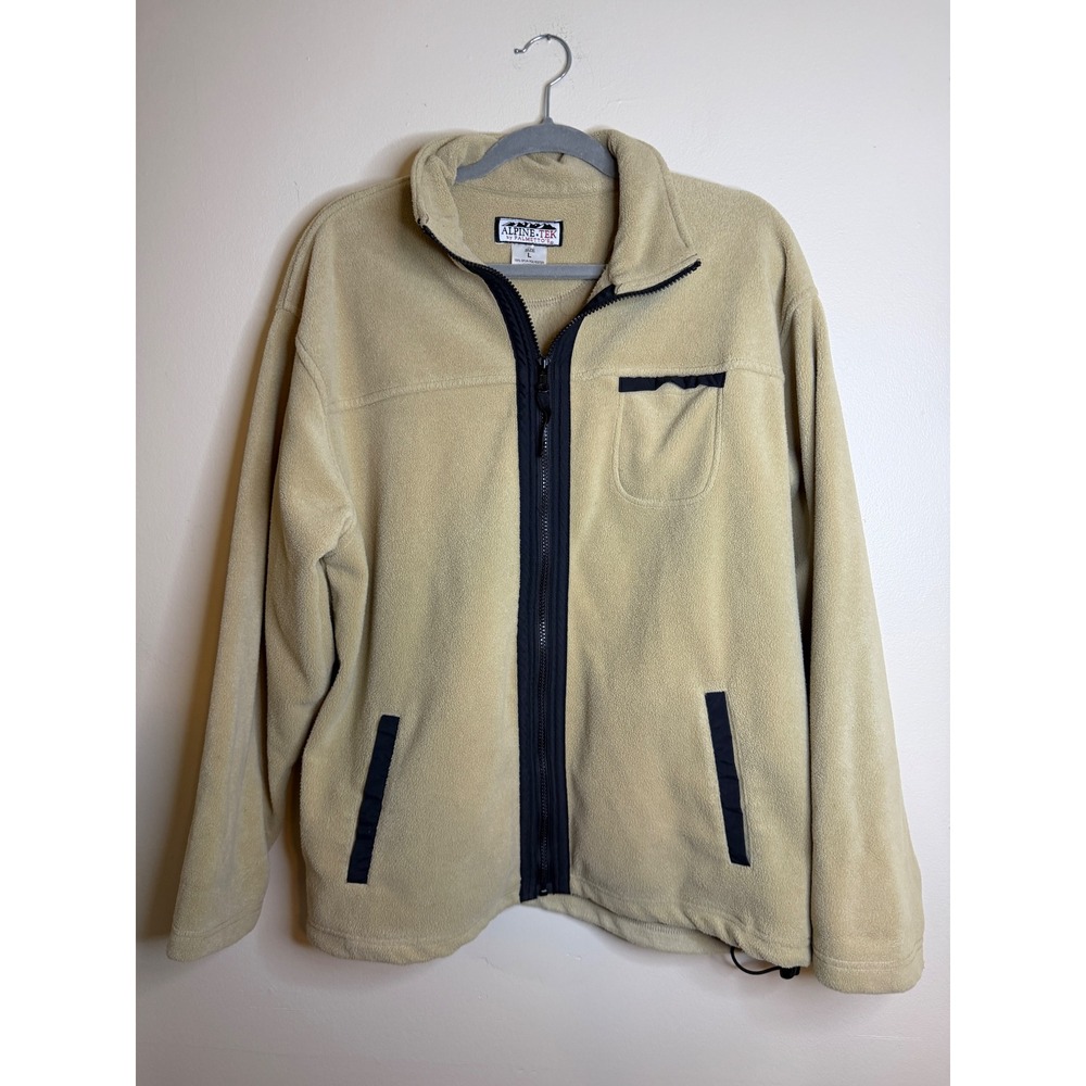 Alpine Tek Palmetto's Womens L Vintage 90s Fleece Jacket Tan Gorpcore